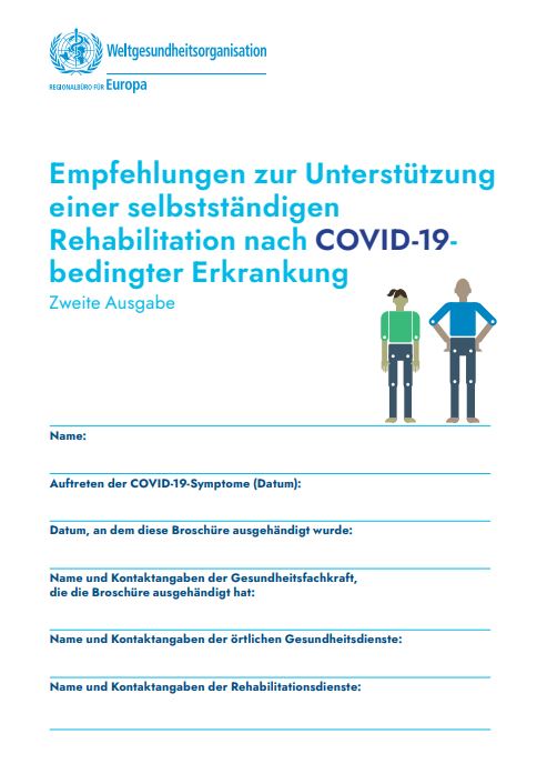 WHO Empfehlung Reha nach Covid 19