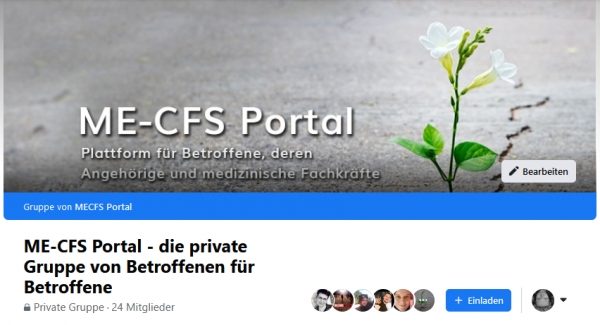 Das ME/CFS Portal hat nun auch eine private Facebook-Gruppe