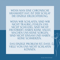 Wenn die Nacht zum Albtraum wird – Schlaf mit #severeME